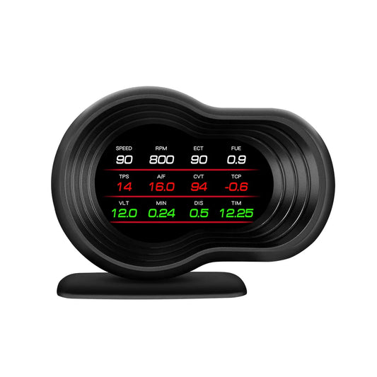 NNEOBA OBD2 Car HUD F9 Digital Head Up Display with Smart Alarm Black