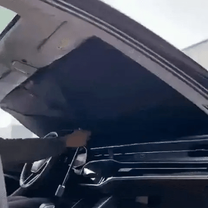 Car Sunshade Windshield Umbrella 360 Rotating Handle White