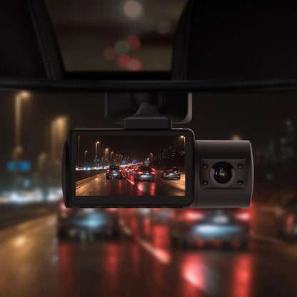 NNEOBA 1080P WiFi Dual Dash Cam Front Interior Car Camera Black